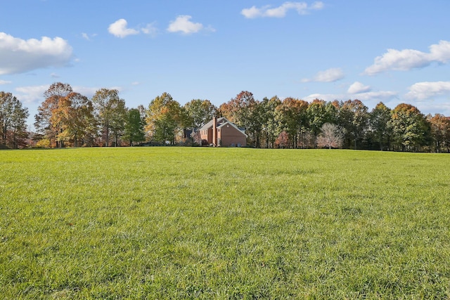 view of yard featuring a rural view