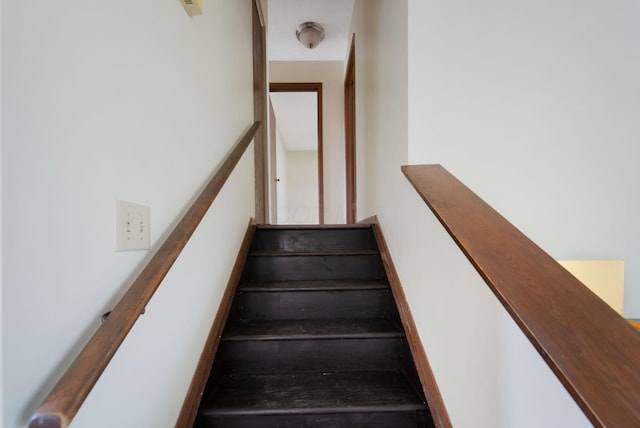 view of stairs