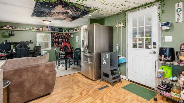 interior space featuring wood finished floors