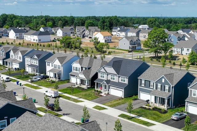 birds eye view of property featuring a residential view