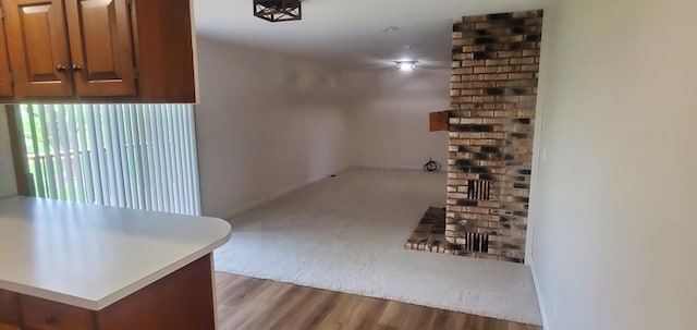 interior space featuring wood finished floors