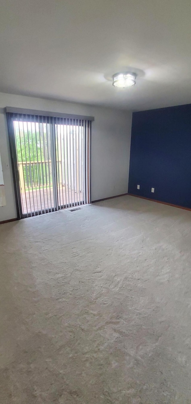 view of carpeted empty room