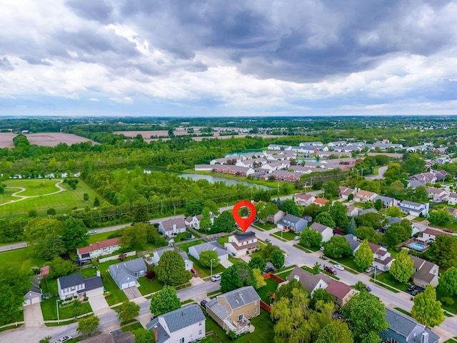 2257 Jarrow Dr, Hilliard, OH 43026 - aerial perspective of suburban area with a large body of water