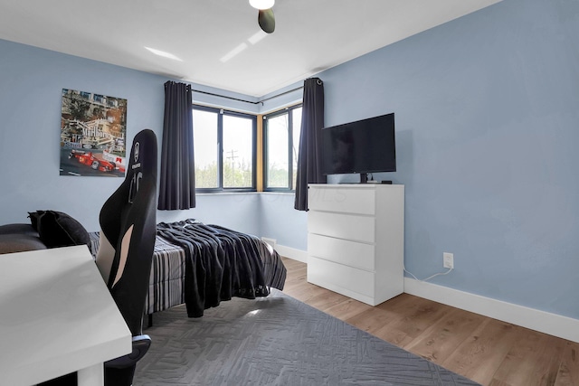 5300 Clark State Rd, Columbus, OH 43230 - bedroom featuring baseboards and wood finished floors