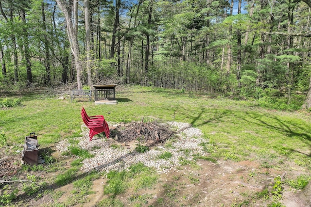 5300 Clark State Rd, Columbus, OH 43230 - view of yard with a forest view