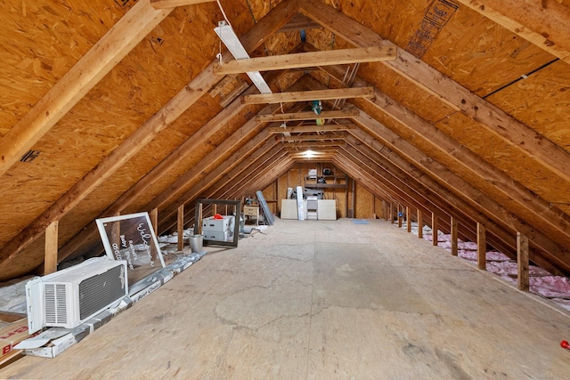 view of attic