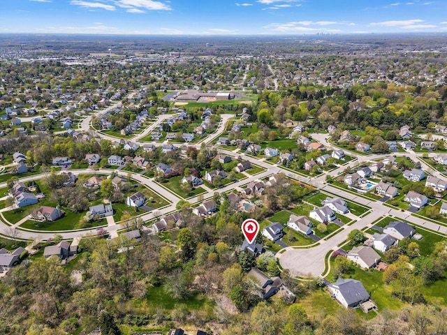 birds eye view of property