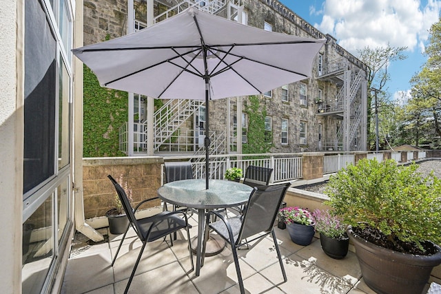 view of patio / terrace with outdoor dining area