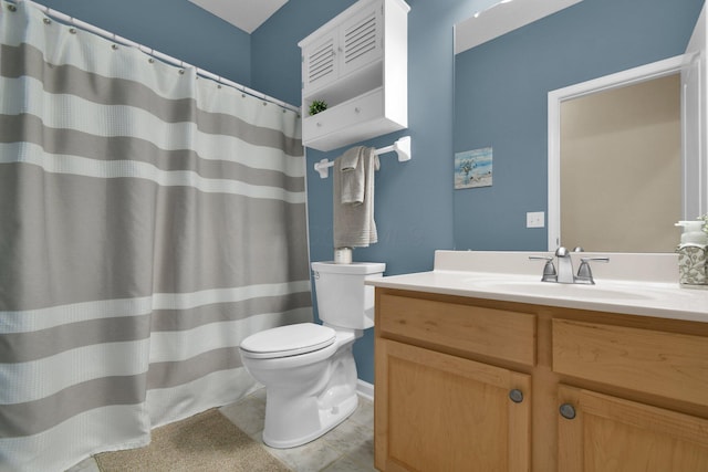 5914 Grant Run Estates Dr, Grove City, OH 43123 - full bath featuring vanity, toilet, and curtained shower