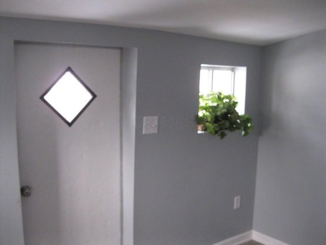 entrance foyer with baseboards