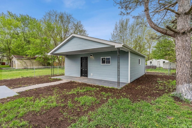 exterior space featuring fence
