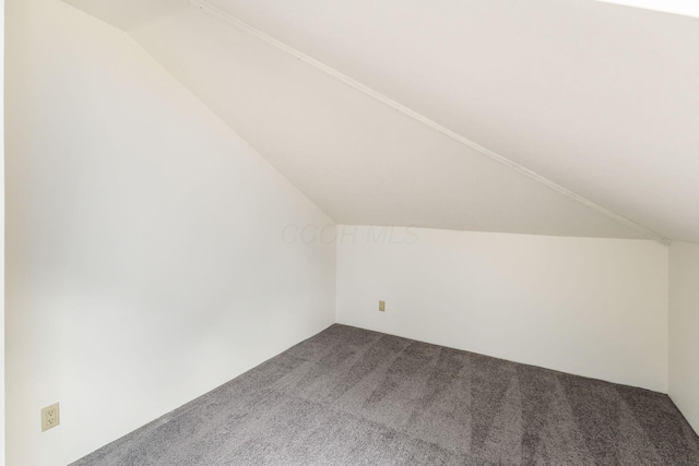 1800 Bryden Rd, Columbus, OH 43205 - additional living space with dark colored carpet and vaulted ceiling