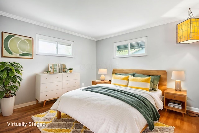361 E Stafford Ave, Columbus, OH 43085 - bedroom featuring ornamental molding and wood finished floors