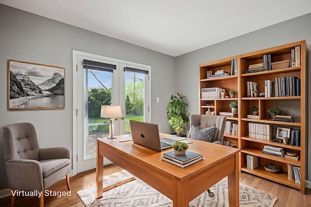 361 E Stafford Ave, Columbus, OH 43085 - home office with light wood-type flooring