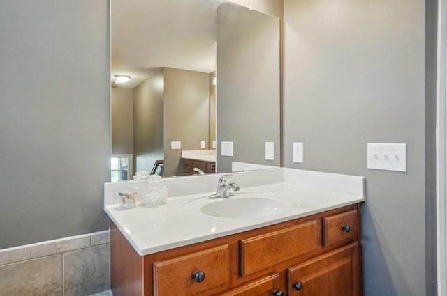 bathroom featuring vanity