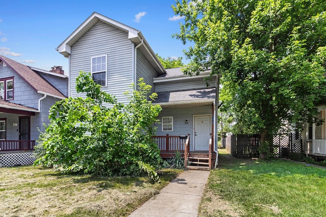 353 Clarendon Ave, Columbus, OH 43223 - view of front of property with a porch and a front yard