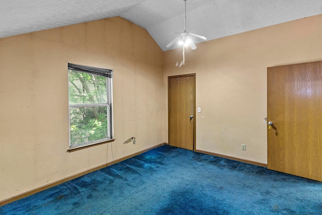 353 Clarendon Ave, Columbus, OH 43223 - unfurnished room featuring carpet, a ceiling fan, and high vaulted ceiling