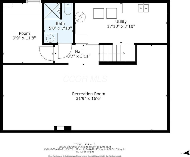 5308 Sharon Ave, Columbus, OH 43214 - floor plan / room layout