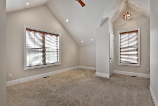 1012 Ewing Aly, Columbus, OH 43201 - bonus room featuring visible vents, light colored carpet, and lofted ceiling