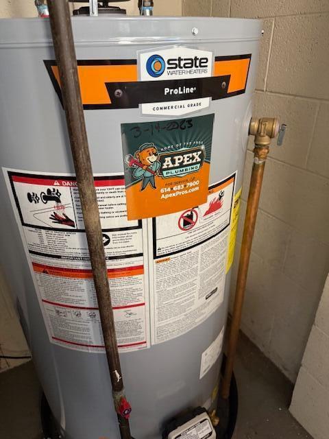302 Saint Andrews Dr Unit 302, Dublin, OH 43017 - utilities with water heater