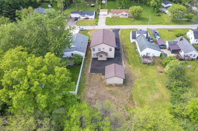 aerial view of residential area