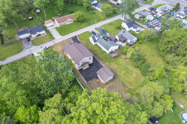 aerial view of property's location featuring nearby suburban area