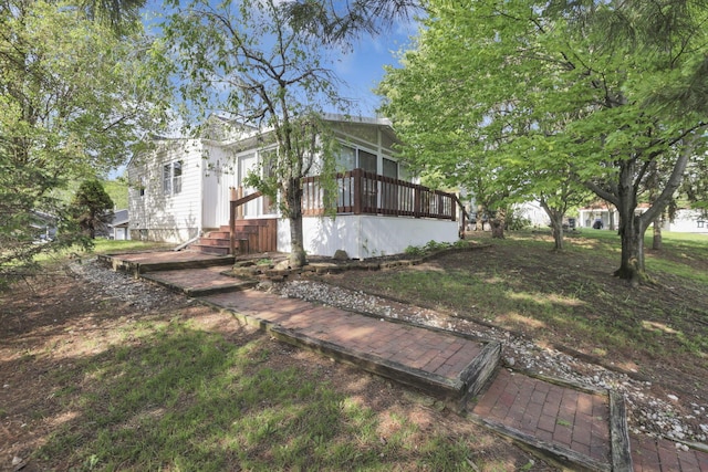 view of yard