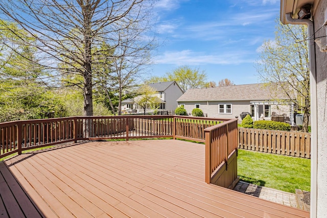 3622 Boathouse Dr, Hilliard, OH 43026 - deck featuring fence and a residential view