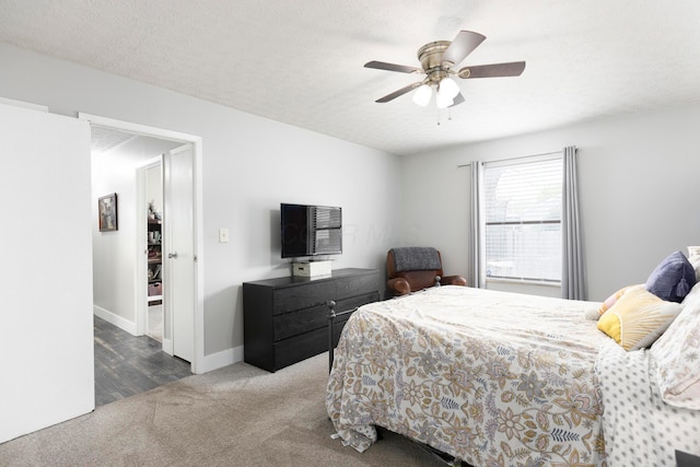 5756 Idana Ct, Westerville, OH 43081 - bedroom with baseboards, ceiling fan, and carpet floors