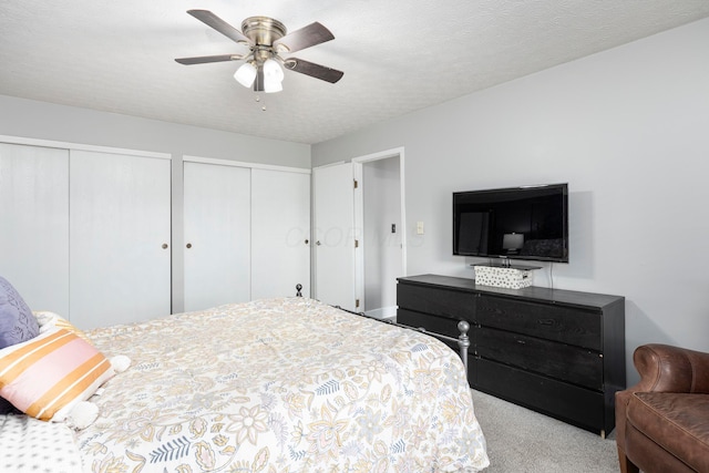 5756 Idana Ct, Westerville, OH 43081 - carpeted bedroom with two closets and ceiling fan