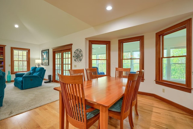 2051 River Rd, Delaware, OH 43015 - dining room featuring baseboards, light wood finished floors, and recessed lighting