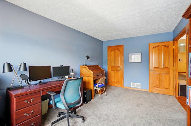 1775 Harrison Pond Dr, New Albany, OH 43054 - office space featuring a textured ceiling, carpet floors, and baseboards