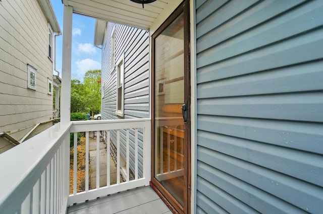 view of balcony