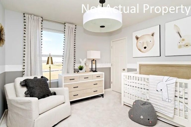 bedroom featuring carpet flooring