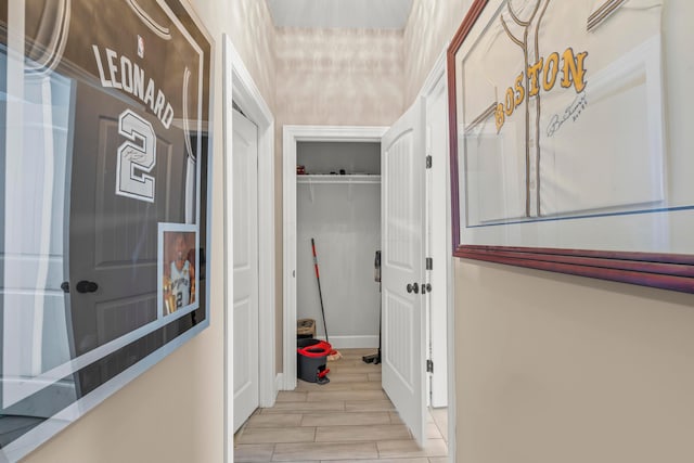 39403 State Route 689, Albany, OH 45710 - corridor featuring wood finished floors and baseboards