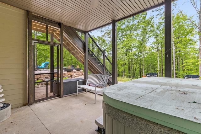 39403 State Route 689, Albany, OH 45710 - view of patio featuring stairs