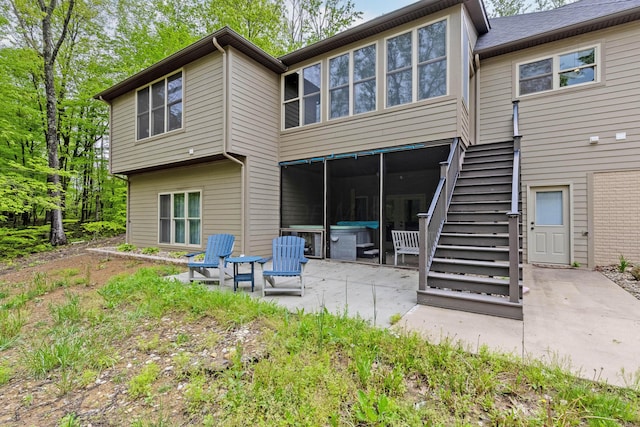 39403 State Route 689, Albany, OH 45710 - back of house with a patio area and stairs