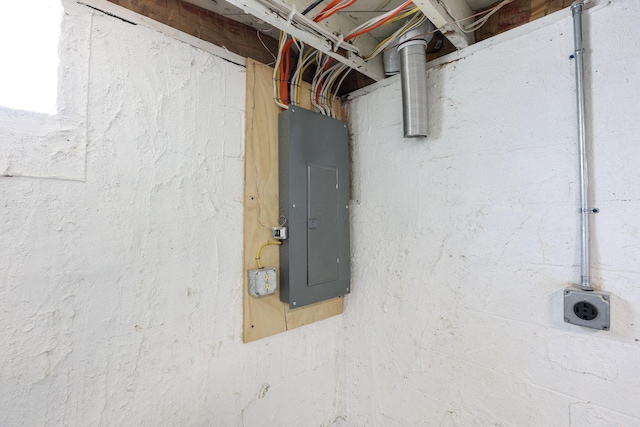 utility room with electric panel