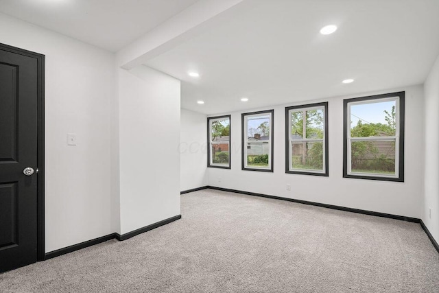 1727 Niagara Rd, Columbus, OH 43227 - spare room with carpet flooring, healthy amount of natural light, baseboards, and recessed lighting