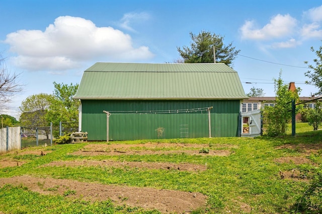 exterior space with fence
