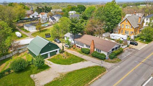 bird's eye view with a residential view