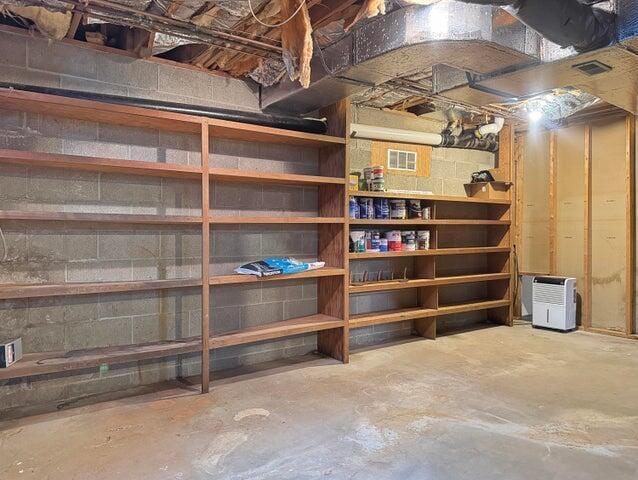 storage room with visible vents