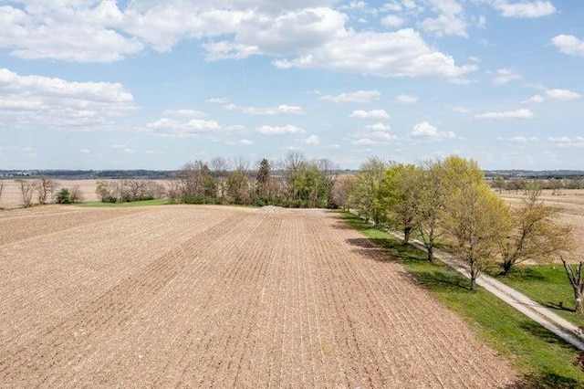 view of street with a rural view