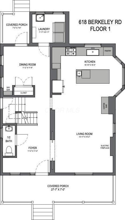 618 Berkeley Rd, Columbus, OH 43205 - room layout