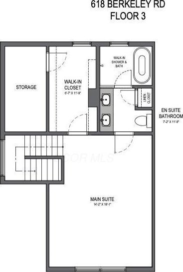618 Berkeley Rd, Columbus, OH 43205 - home floor plan