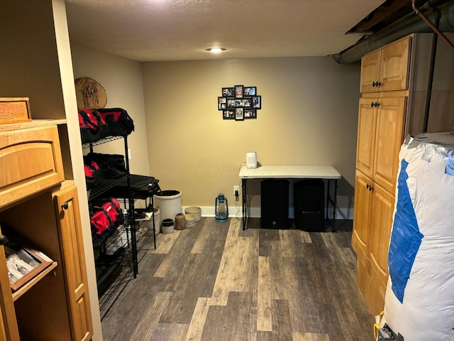 171 N Main St, Johnstown, OH 43031 - rec room featuring baseboards and dark wood finished floors