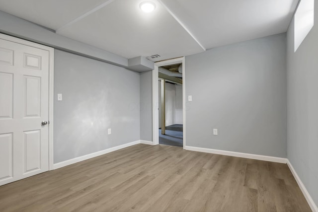 603 S James Rd, Columbus, OH 43213 - unfurnished bedroom featuring light wood-type flooring, baseboards, and visible vents
