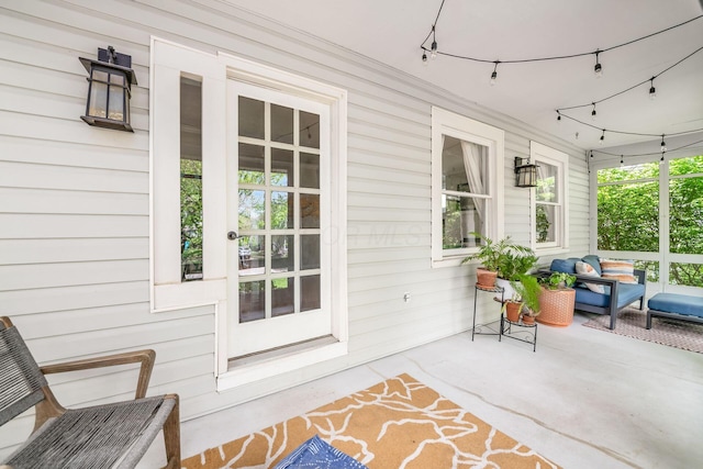 exterior space featuring a porch