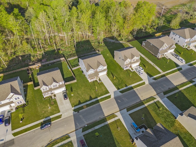 drone / aerial view featuring a residential view