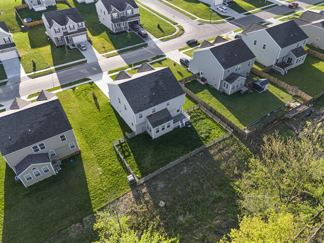 birds eye view of property featuring a residential view